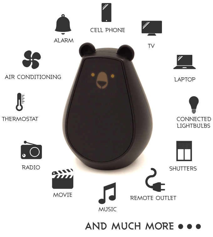 新穎實用家用電器萬能遙控器Bearbot