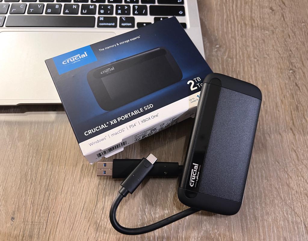 美光科技“Crucial X8 SSD移動硬盤”輕薄耐撞的疫情必備利器
